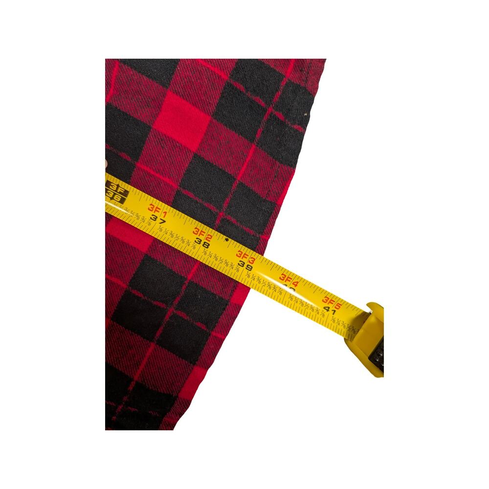 ModCloth Red Black Buffalo Plaid Button Front Dress Size 2 - Picture 6 of 8